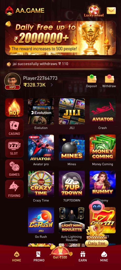 AA Game Casino APK DOWNLOAD