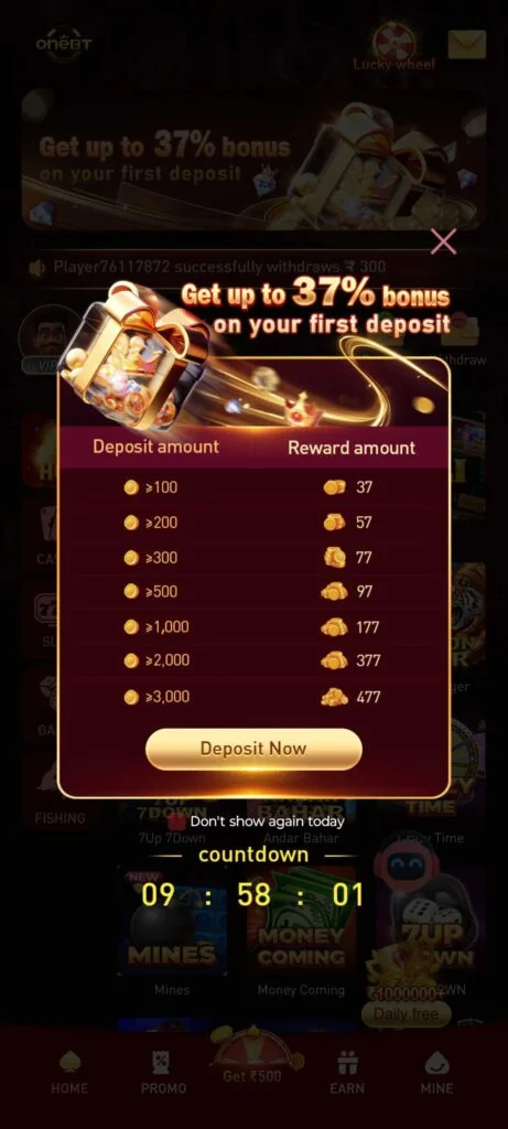 ONEBT GAME APP