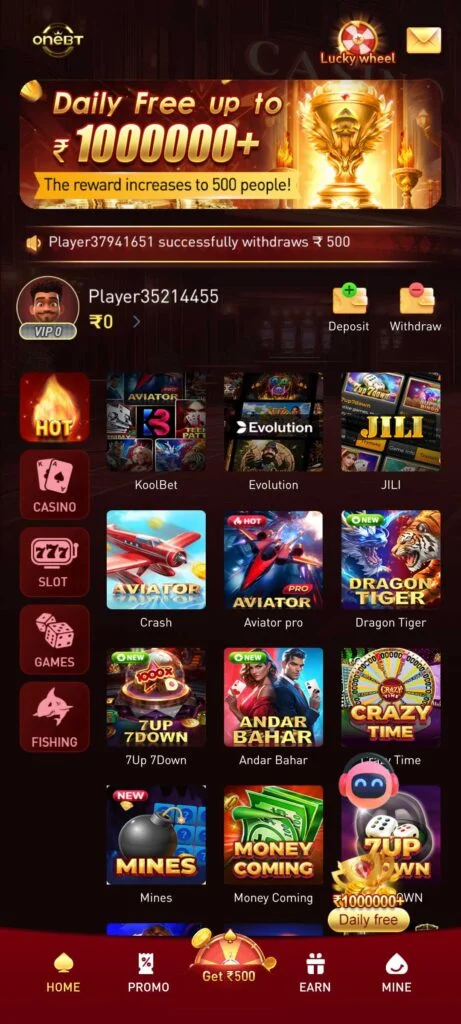 ONEBT GAME APP